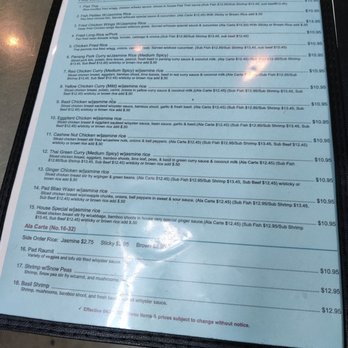 Bangkok Chef - Menu - Thai Near Me - Honolulu, Hawaii