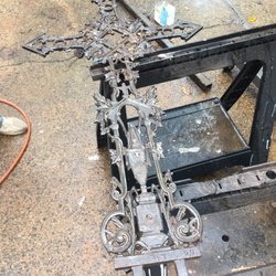 Raffy Welding - Rust Removal of antique cross