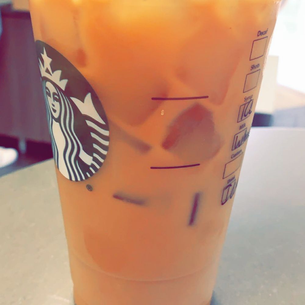 Starbucks - Iced coffee, one pump of sugar, whole milk - Coffee & Tea Near Me - New York, New York Starbucks - Iced coffee, one pump of sugar, whole milk - Coffee & Tea Near Me - New York, New York