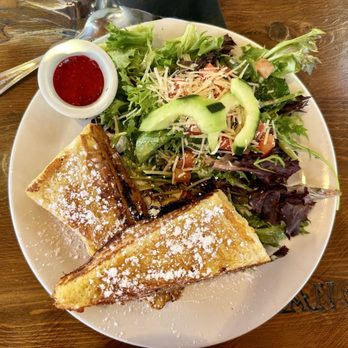 La Provence - Monte Cristo Sandwich & salad w/ balsamic dressing. - Bakeries Near Me - Vancouver, Washington