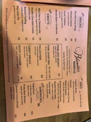 Menu photo 2 Blondie's Barbecue Walpole, MA Menu photo 2 Blondie's Barbecue Walpole, MA