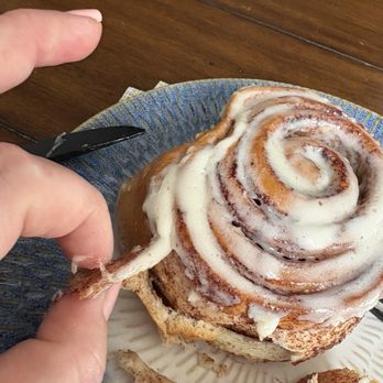 Cinnabon - Flat thin cardboard layers and no gooey cinnamon - Bakeries Near Me - Santa Rosa, California Cinnabon - Flat thin cardboard layers and no gooey cinnamon - Bakeries Near Me - Santa Rosa, California