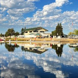 Sacramento State Aquatic Center - Photo of the Aquatic Center from Nimbus Flat State Park
