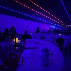 The venue hall decorated, & ambient lighting