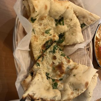 Raj Saffron House - Garlic Naan - Indian Near Me - Syracuse, New York