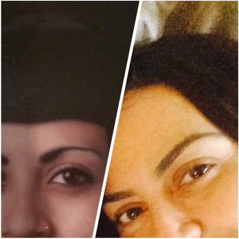 Wow Brow Threading - The first picture customer before wow brow, the next is how she has her eyebrows now after threading. A lot fuller and better shape - Eyelash Service Near Me - El Paso, Texas