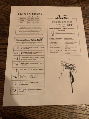 Menu photo 2 Los Tios Sugar Land, TX