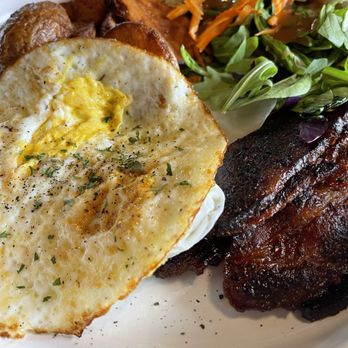 Banana Leaf - Two Eggs w/ Plumlicious bacon - Breakfast & Brunch Near Me - El Cerrito, California Banana Leaf - Two Eggs w/ Plumlicious bacon - Breakfast & Brunch Near Me - El Cerrito, California