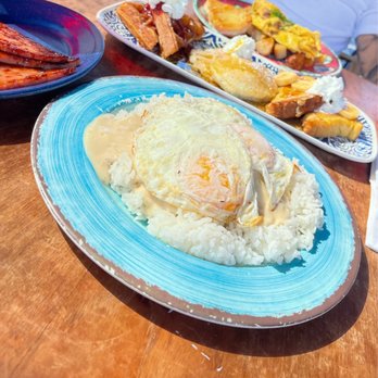 Countryside Cafe - local moke-o, a side of luncheon meat, walk through the country, and meat lovers scrambler. - Breakfast & Brunch Near Me - Waianae, Hawaii Countryside Cafe - local moke-o, a side of luncheon meat, walk through the country, and meat lovers scrambler. - Breakfast & Brunch Near Me - Waianae, Hawaii