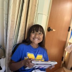 Marian Extended Care Center - My granddaughter Olivia one of the many times they, (her dad and sister), came to visit me.