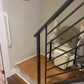 Stair Ride - Grab bar & contracting work (building the platform/step) - also done by Stair Ride - Home Health Care Near Me - Warminster, Pennsylvania Stair Ride - Grab bar & contracting work (building the platform/step) - also done by Stair Ride - Home Health Care Near Me - Warminster, Pennsylvania