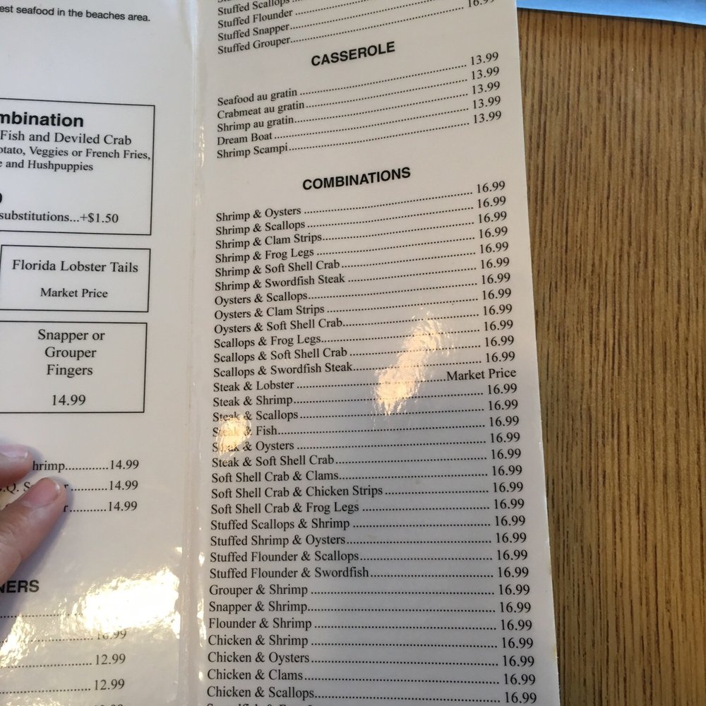 Seafood Kitchen - Menu - Seafood Near Me - Atlantic Beach, Florida