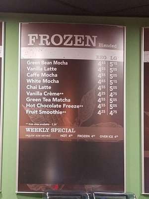 Menu photo 4 Greenbean Coffee House Altoona, PA