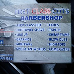 First Class Cuts Barber Shop - Bobby does an awesome job with a straight edge razor. He is quick and very reasonable. I will stop in when I come back to Chicago.