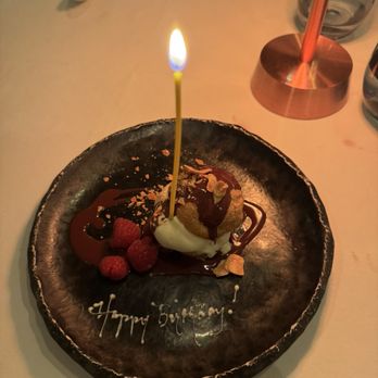 Spago - Birthday ice cream, cream puff, and a chocolate tart - New American Near Me - Beverly Hills, California Spago - Birthday ice cream, cream puff, and a chocolate tart - New American Near Me - Beverly Hills, California