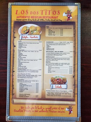 Menu photo 2 Los Dos Titos Louisburg, NC Menu photo 2 Los Dos Titos Louisburg, NC