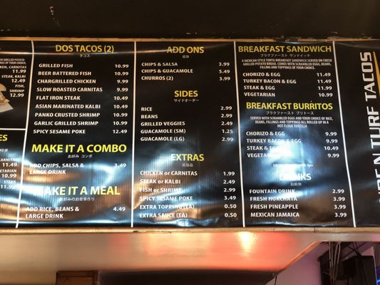Menu photo 6 Surf N Turf Tacos Honolulu, HI
