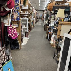 Country Fair Mall - Aisle of booths and merchandise.