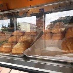 Eunice Cafe 2 - Bread options at lunchtime. I highly recommend the Dutch Crunch.