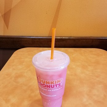 Dunkin' - This is the Coolatta I got. Cotton with watermelon. The sign had two types for Cosmic Coolattas. - Donuts Near Me - Vienna, Virginia Dunkin' - This is the Coolatta I got. Cotton with watermelon. The sign had two types for Cosmic Coolattas. - Donuts Near Me - Vienna, Virginia