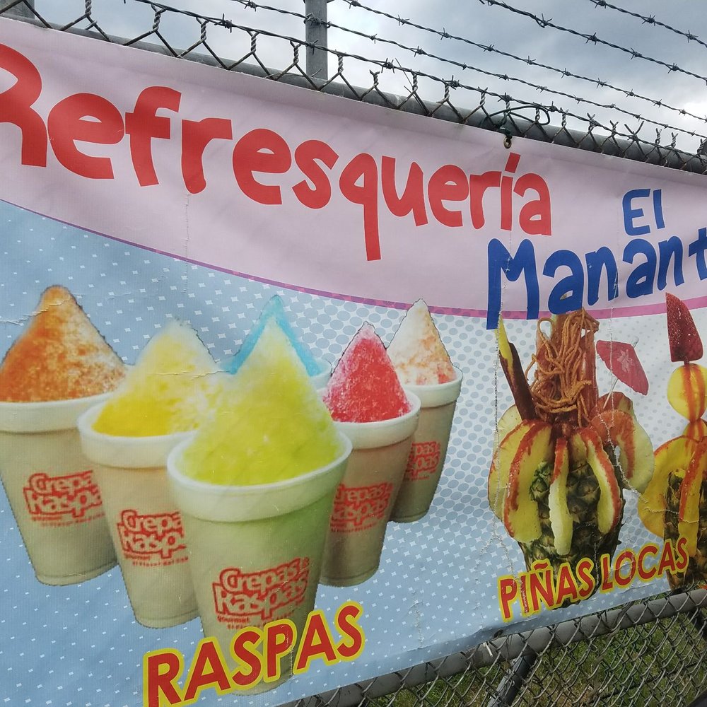 Refresqueria El Manatial - a sign for refresqueria - Food Stands Near Me - Houston, Texas Refresqueria El Manatial - a sign for refresqueria - Food Stands Near Me - Houston, Texas