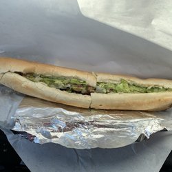 Captain Nemo's Submarine Sandwiches - A double fried ham and cheese with mushrooms minus tomatoes.