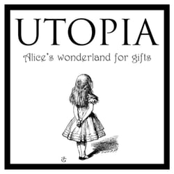 Utopia: Alice's Wonderland for Gifts - Utopia's beautiful new logo!