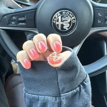 Nail Ria - new gel nail with Giant stone! love it! - Nail Salons Near Me - Los Angeles, California Nail Ria - new gel nail with Giant stone! love it! - Nail Salons Near Me - Los Angeles, California