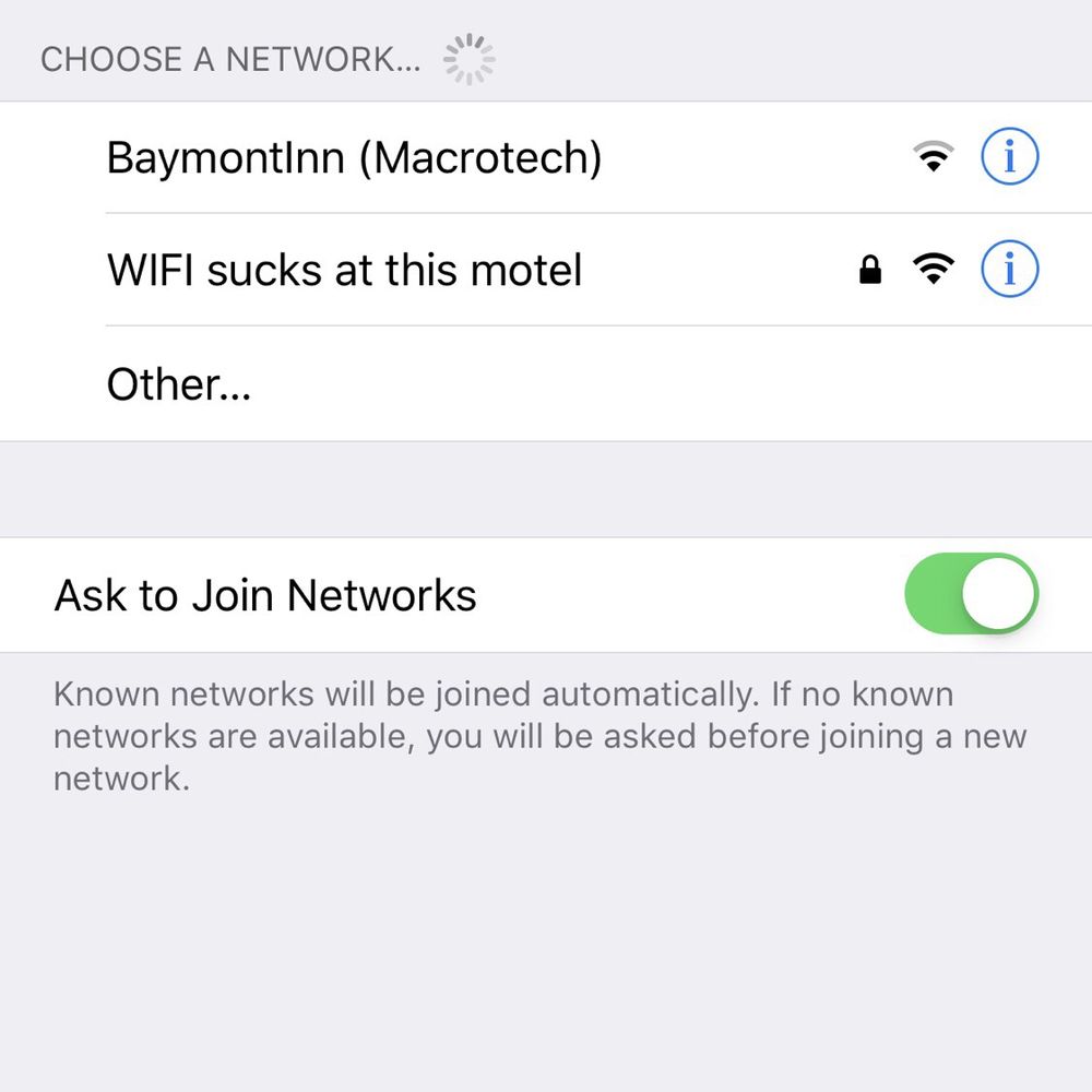 WIFI SUCKS AT THIS MOTEL