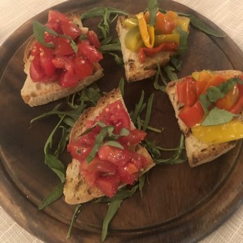 La Masseria - Bruschetta (didn't see it on the menu but they recommended it) i also asked for peppers on 2 of them instead of all tomatoes - 5 stars - Mediterranean Near Me - Monte di Procida, NA