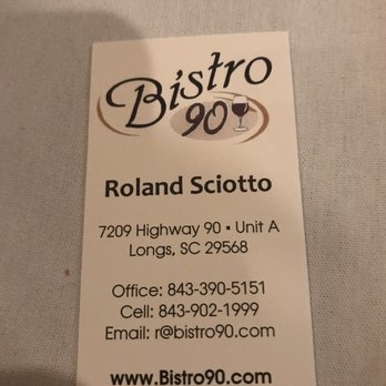 Bistro 90 - Business card - Steakhouses Near Me - Longs, South Carolina Bistro 90 - Business card - Steakhouses Near Me - Longs, South Carolina