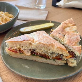 Google Visitor Experience Cafe - Artichoke and pepper sandwich - Cafes Near Me - Mountain View, California