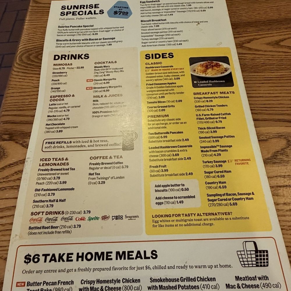 Cracker Barrel Old Country Store - Menu - Breakfast & Brunch Near Me - Kingman, Arizona