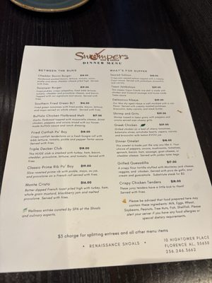 Menu photo 3 Swampers Bar & Grille Florence, AL Menu photo 3 Swampers Bar & Grille Florence, AL
