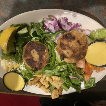 Olde Hickory Tap Room - Crab cake house salad - Pubs Near Me - Hickory, North Carolina Olde Hickory Tap Room - Crab cake house salad - Pubs Near Me - Hickory, North Carolina