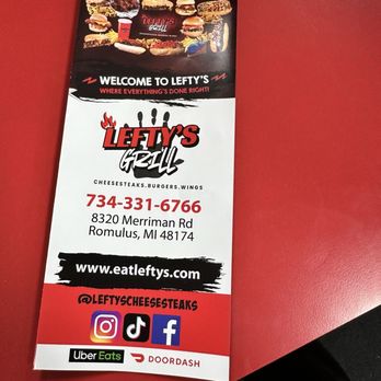 Lefty's Cheesesteak - Cheesesteaks Near Me - Romulus, Michigan Lefty's Cheesesteak - Cheesesteaks Near Me - Romulus, Michigan