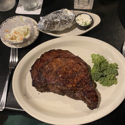 Boone's Long Lake Inn - Ribeye steak cooked medium