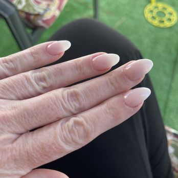 Gel Nails & Spa - Ombré French manicure almond shape. - Nail Salons Near Me - Placentia, California Gel Nails & Spa - Ombré French manicure almond shape. - Nail Salons Near Me - Placentia, California