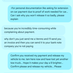 Our conversation and proof of the man you'll be trusting with your vehicle. #GiveMeMyInvoice Our conversation and proof of the man you'll be trusting with your vehicle. #GiveMeMyInvoice