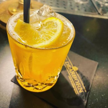 The Dearborn - Apricot smash with bourbon. - New American Near Me - Chicago, Illinois The Dearborn - Apricot smash with bourbon. - New American Near Me - Chicago, Illinois
