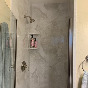 True North Kitchen and Bath - New shower! They raised the shower head to standard height. - Kitchen & Bath Near Me - Burlingame, California True North Kitchen and Bath - New shower! They raised the shower head to standard height. - Kitchen & Bath Near Me - Burlingame, California