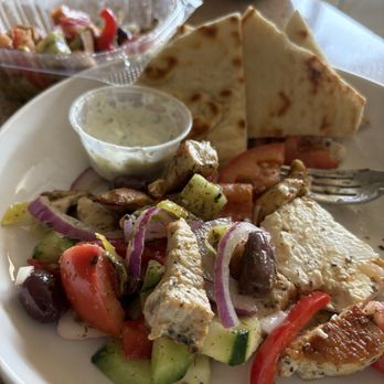 Nikos Gyros - Chicken Horiatiki salad - Greek Near Me - Seattle, Washington Nikos Gyros - Chicken Horiatiki salad - Greek Near Me - Seattle, Washington