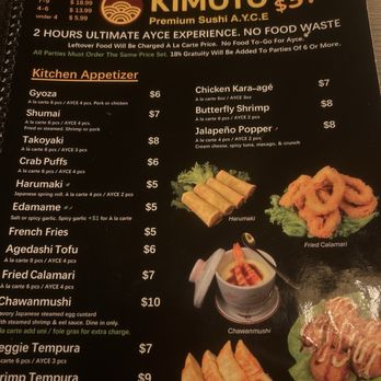 Kimoto Premium Sushi - Menu - Sushi Bars Near Me - Houston, Texas Kimoto Premium Sushi - Menu - Sushi Bars Near Me - Houston, Texas