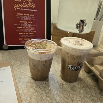 Kristos Coffee - Large Cookie butter Latte & Baklava Latte - Coffee & Tea Near Me - Azusa, California Kristos Coffee - Large Cookie butter Latte & Baklava Latte - Coffee & Tea Near Me - Azusa, California
