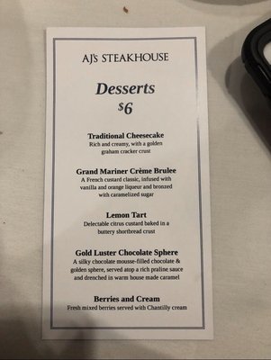 Menu photo 7 AJ's Steakhouse Altoona, IA Menu photo 7 AJ's Steakhouse Altoona, IA