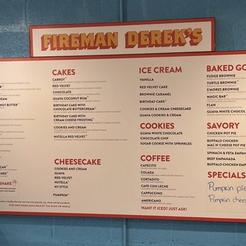 Fireman Derek's Bake Shop & Cafe - Desserts Near Me - Miami, Florida