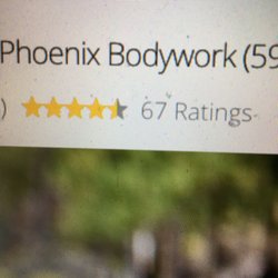 Phoenix Bodywork - 4.5 from 67 looks good to me!
