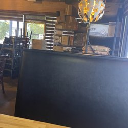 Giant storage corner in the dining area.