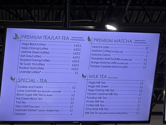 Menu photo 3 Naga Tea Tampa Temple Terrace, FL