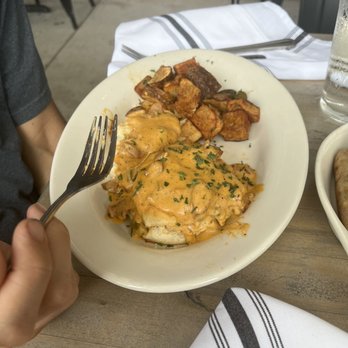 Bourbon St. Cafe - Slow morning, biscuits and gravy. - Seafood Near Me - Tulsa, Oklahoma